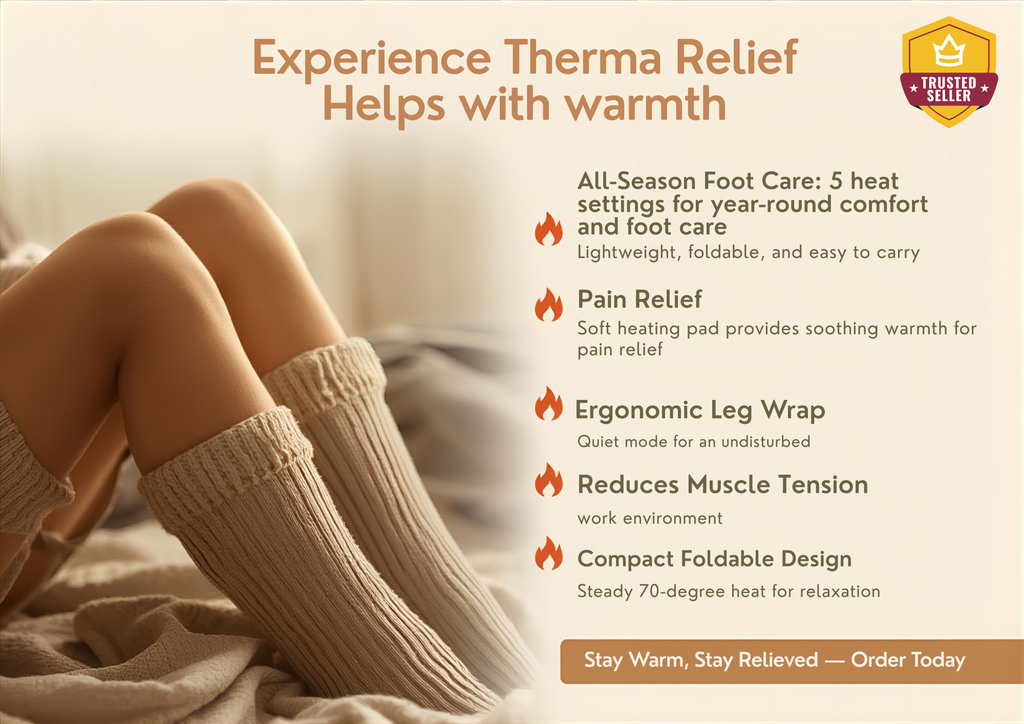 ThermaRelief Heated Leg & Back Wrap